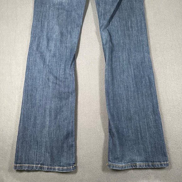 Banana Republic Factory Womens 29/8 Regular Bootcut Fit Blue Jeans Flap Pockets - Picture 10 of 11